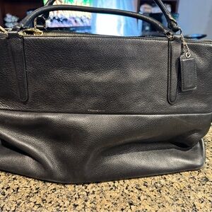 Coach Black Leather Briefcase for Men